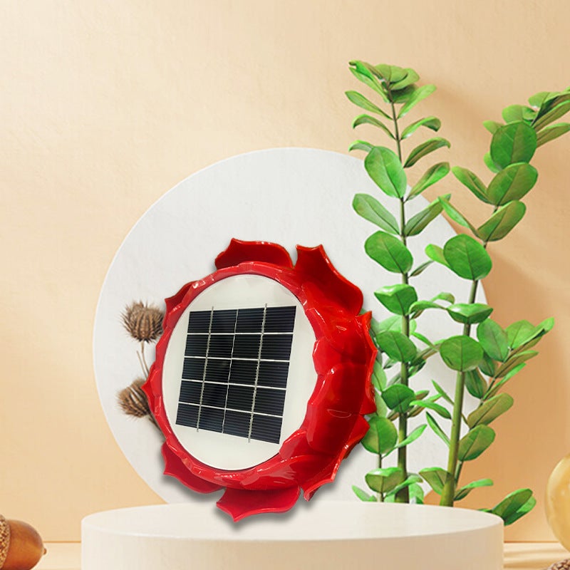 New Outdoor Solar Lotus Player 24-Hour Loop Playback Moisture-Proof Rain-Proof Lightning-Proof Energy-Saving Speaker - Image 1